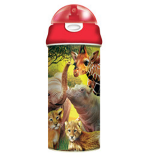 Obrázek z Láhev na pití 3D - veselé safari, 500ml (6) 